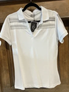 Polo manches courtes PUNCH blanc HARCOUR