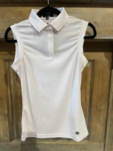 Polo sans manche femme rose poudré XS Catherine HKM