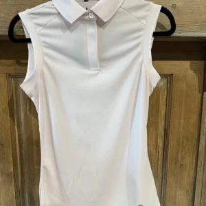 Polo sans manche femme rose poudré XS Catherine HKM
