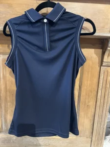 Polo sans manche femme marine Catherine HKM