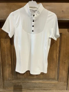 Polo de concours manches courtes AMALFI blanc XS LAURIA GARRELLI