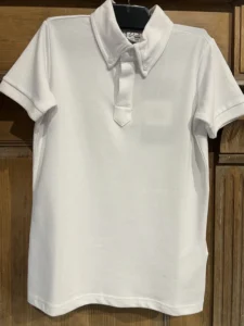 Polo de concours junior blanc SAN JUAN HKM