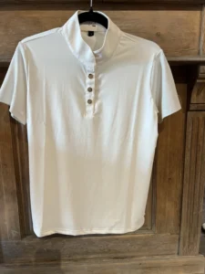 Polo de concours manches courtes junior vanille LAVENDER BAY TL HKM