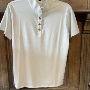 Polo de concours manches courtes junior vanille LAVENDER BAY TL HKM