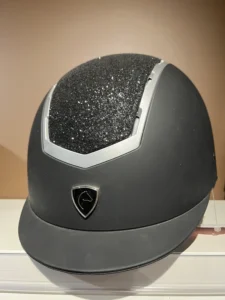 Casque INSERT lamé noir 58/60 EQUITHEME